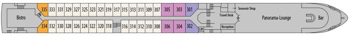 Ship Interior & Deck Plans on MS Emily Bronte